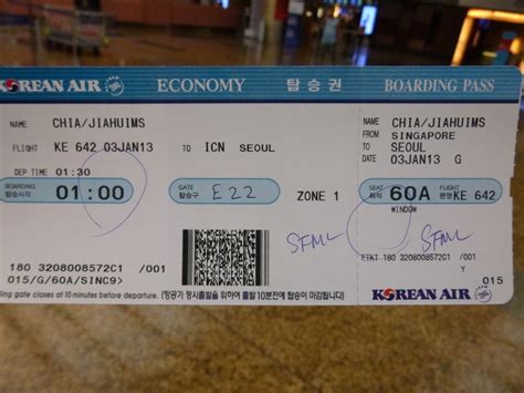 korean airlines ticket